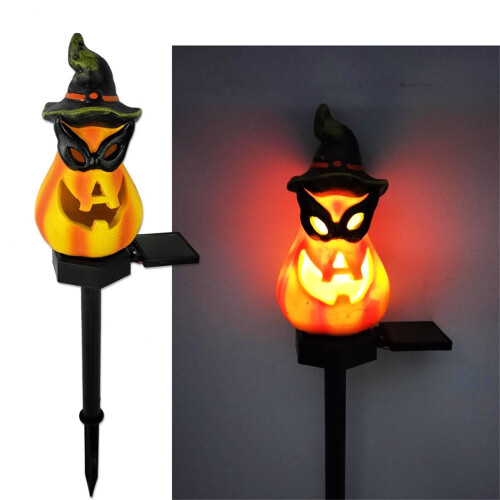 Ηλιακά φώτα κολοκύθας για το Halloween, αδιάβροχα LED για διακόσμηση κήπου για το