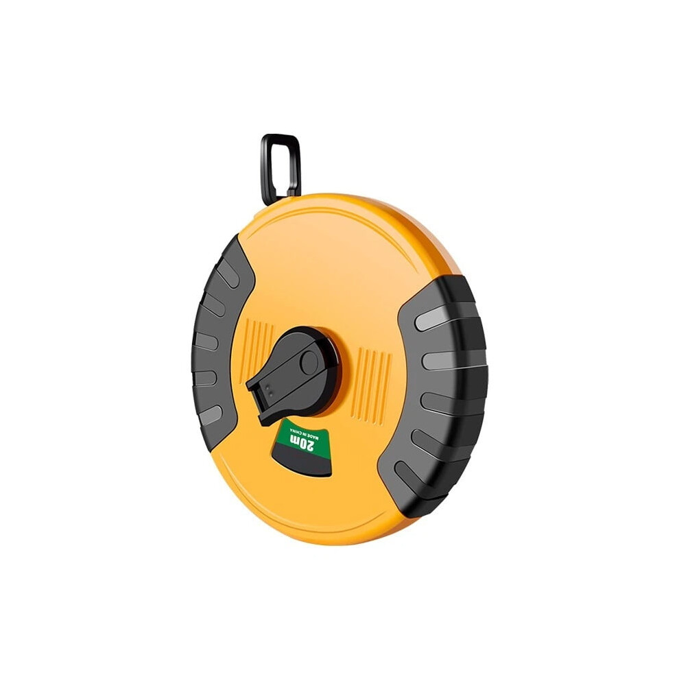 50M Heavy-Duty Retractable Measuring Tape Reel, Nylon-Coated, High-Impact Yellow Case Â Compatible With Contractors & Diy 9327961647688