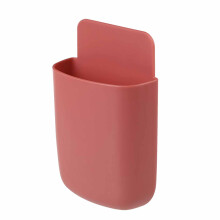 Suporte de parede autoadesivo para controle remoto, ideal para celulares, canetas e pincéis de maquiagem. Ecológico e durável, otimiza o espaço.