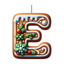 Colorful 2D Christmas Tree Letter Ornaments – Reusable Alphabet Baubles for Holiday Tree & Home Decoration, Compatible with Xmas Trees