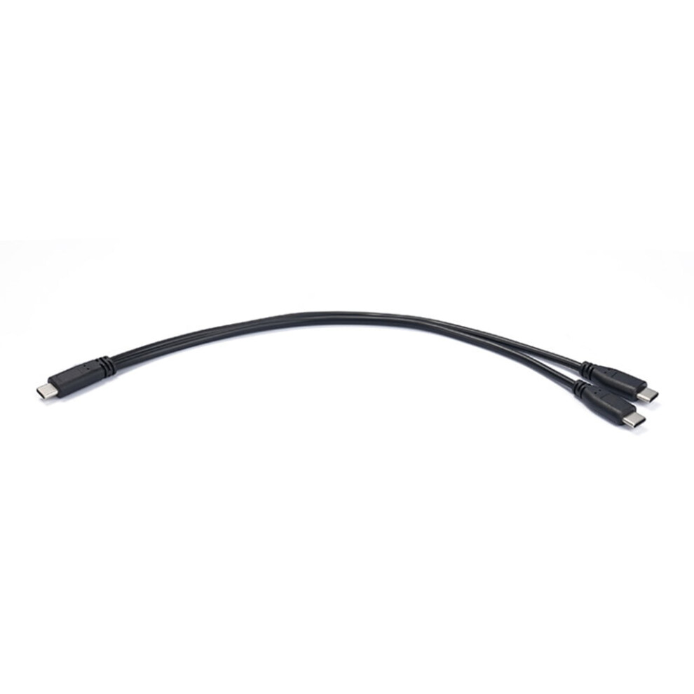 30Cm Usb C To 2 Type C Male Splitter Fast Charging Cable For Mobile And Tablets 9313598126108