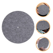 Grey Felt Turntable Platter Mat for Vinyl Records Protective Cushion with Noise Absorbing Features