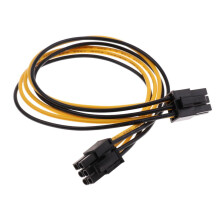 Câble d'extension d'alimentation pour carte graphique PCIe PCI-e GPU Mini6 broches mâle vers 6 broches mâle.