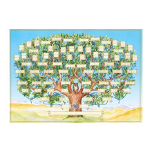 Sunxin Fillable Family Tree Chart Poster (40x60cm) – Compatible with Genealogy Planning