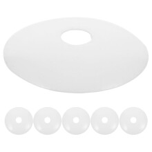 Lot de 6 plaques de finition rondes universelles en métal blanc pour plafonnier