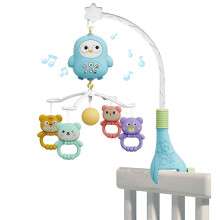 Baby Musical Crib Mobile with Soothing Music, Lights & Animal Projection – Compatible with Most Cribs