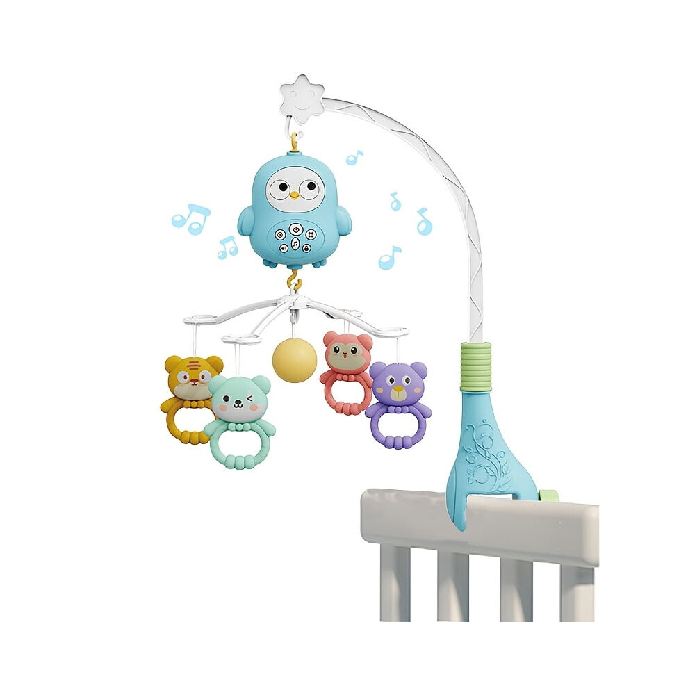 Baby Musical Crib Mobile with Soothing Music, Lights & Animal Projection – Compatible with Most Cribs