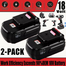 Porter Cable PC18B 18V 4.5Ah replacement battery pack (2