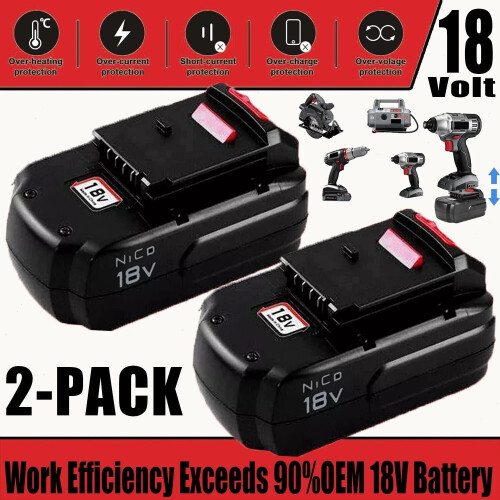 Porter Cable PC18B 18V 4.5Ah replacement battery pack (2