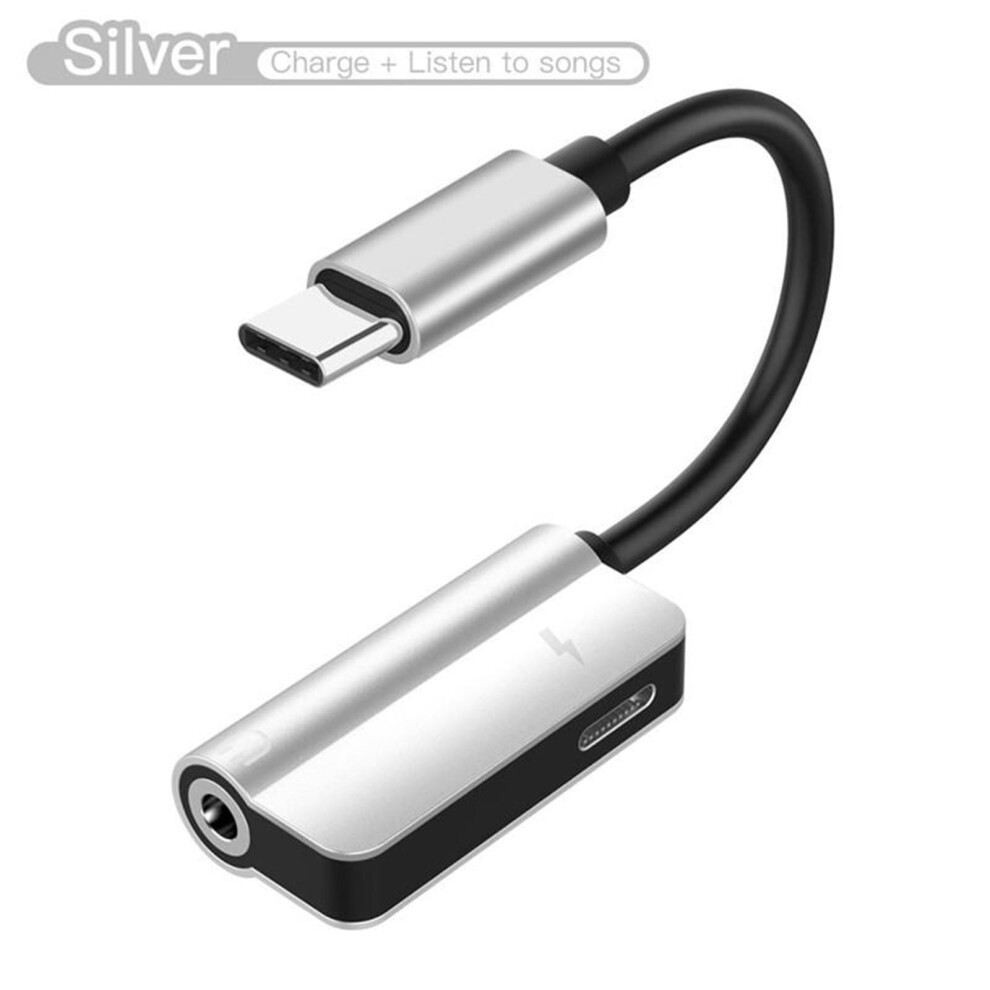 Usb Type C To 3.5Mm Jack Type C Audio Splitter Headphone Cable Earphone Aux 3.5 Adapter Charger Usb-C 9327961649606