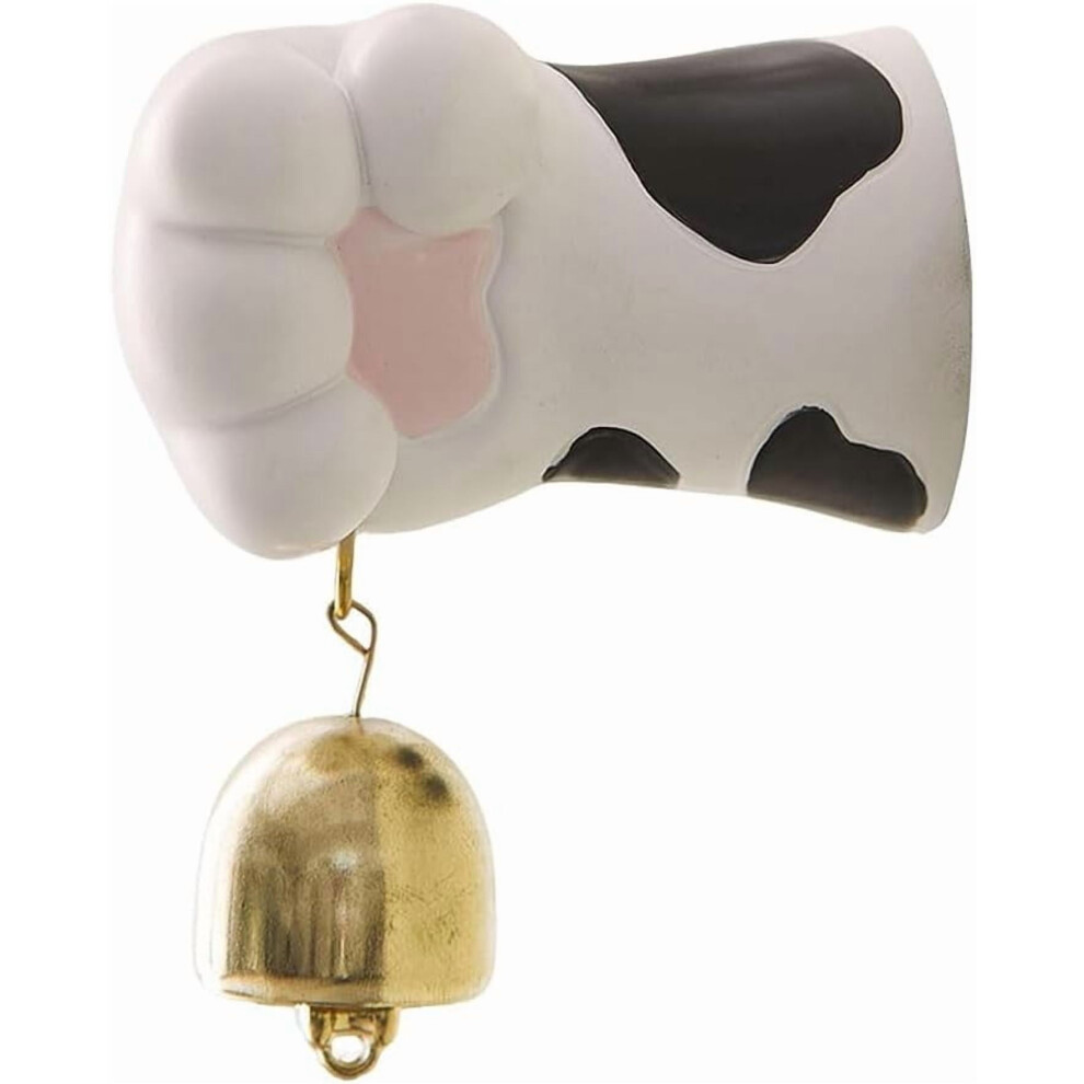 Creative Cow Cat Paw Doorbell Â Resin & Copper Mount, Lucky Cat Fridge Magnet & Door Chime, Gift For Kitten Lovers 9353595556805