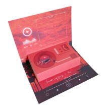 3D Popup Cake Recordable Greeting Card With Voice Recorder For Birthdays Holidays Handmade Phonograph Blessing Card