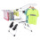 Adjustable Metal Clothes Drying Rack with Shoe Shelves 1