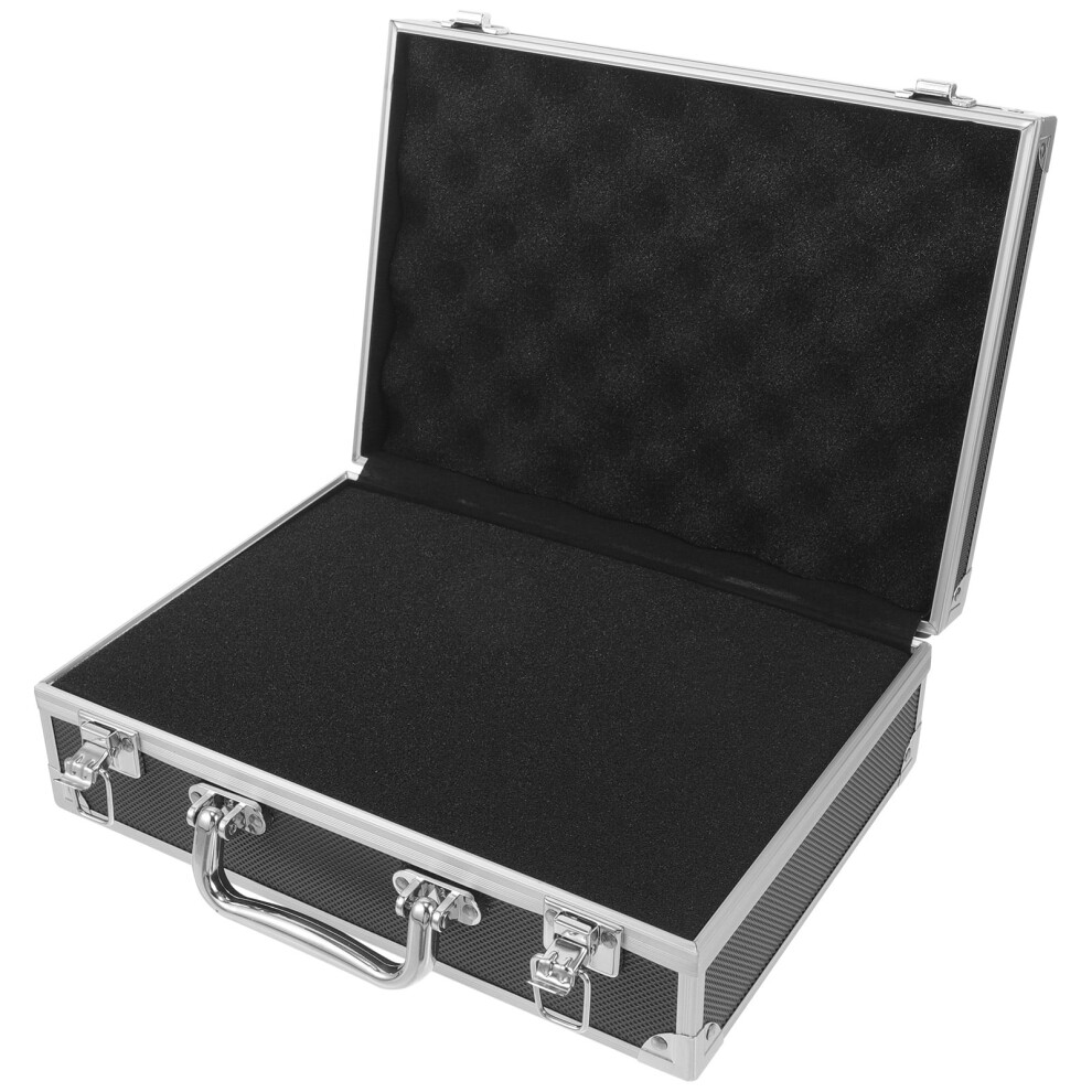 Hard Storage Case Aluminum Tool Box For General Users 1Pack Black 9448990586370