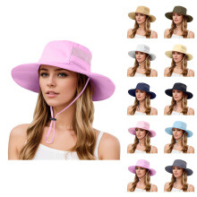 Kids Solar Fan Bucket Hat – UV Protection, Breathable & Lightweight, Adjustable Drawstring, Compatible with Outdoor Activities, Fishing, Sports