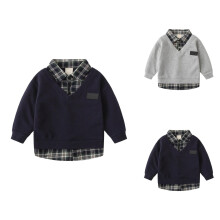 Kids Toddler Baby Girls Boys Autumn Pocket Winter Plaid Cotton Long Sleeve Coat Clothes