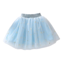 AWZXDE Girls Ballet Tutu Skirt Layered Mesh Short Dress Kids Dress Dance Performance Party Wear Stage Recital Outfit For Toddler Kid Girls Blue