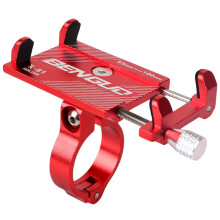 Bike Phone Mount Bracket – Handlebar Clip Holder Compatible with Motor Bikes, Pedal Assist Bikes, Scooters & Rear Bike Racks