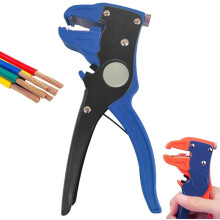 2-in-1 Adjustable Automatic Wire Stripper & Cutter for Electronic/Automotive Repair (Black)