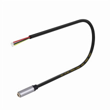 3.5mm Female Plug to Bare Wire Open End Cable TRRS 4 Pole Stereo Auditory Replacement for Earphones and Microphones