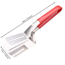 Pinces 304Kitchens Premium en acier inoxydable, multi-usages : pince Ă pain, pinces Ă steak, pince Ă steak frit, pince Ă barbecue, spatule Ă