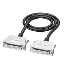 Cavo schermato D-Sub50 pin maschio-femmina, prolunga con guaina in PVC per uso industriale.