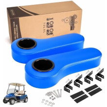 Golf Cart Rear Seat Kit with Armrest and Cup Holder for