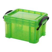 Petite boîte en plastique avec couvercle verrouillable pour bijoux, perles, petits articles de loisirs créatifs et accessoires pour la maison