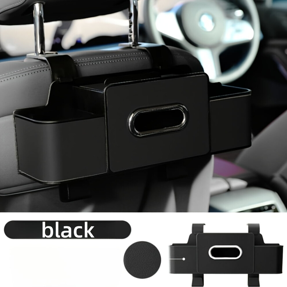Car Seat Back Organizer With Tissue Holder And Cup Holders 962029037866
