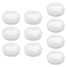 Foam Pumpkins Art Crafts White 7cm 10 Pieces