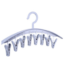 Cintre en plastique à 8 pinces pour sous-vêtements, chaussettes et petits vêtements – Cintre de séchage épais et coupe-vent, organisateur de