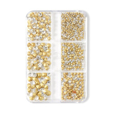Apliques de strass e cristais para unhas, ideais para decoração de unhas em casa ou no salão. Faça você mesmo!