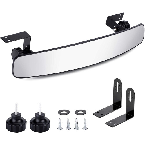 Espelho retrovisor de 16,5 polegadas para carrinho de golfe, compatível com EZGO, Yamaha e Club Car.