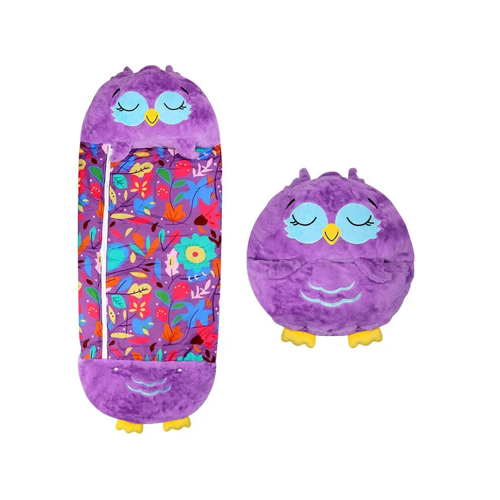 Kids Shark Sleeping Bag Plush Doll Pillow (Purple) Purple Oba