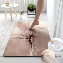 Tapis de bain absorbant en terre de diatomées 61 x 41 cm, antidérapant, séchage rapide, imperméable – Convient pour la salle de bain et les