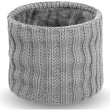 Winter Fleece Warmer Gaiter Cold Weather Cover Knitted Wide Stripes Ski for Boys Girls