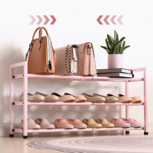 Étagère à chaussures extensible à 3 niveaux pour placard, étagère à chaussures réglable de 45 à 84 cm pour petits espaces, petit
