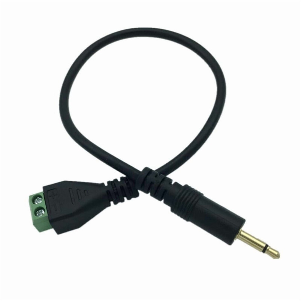 3.5Mm (1/8Inch) Ts Mono Male To 2Pin Screw Terminal Headphone Balun Solderless Converter Adapter Cable Audio Cord 9450273958590