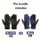 Unisex-Winterhandschuhe, winddicht – Polyester, Touchscreen-kompatibel 5