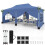 3x6m pop-up baldakintelt med 6 sidevegger og sandsekker 1