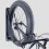Porte-vélos pivotant, noir - Design compact et enroulable 1