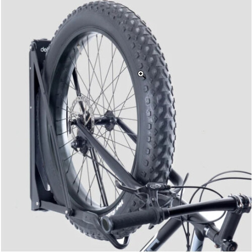 Porte-vélos pivotant, noir - Design compact et enroulable