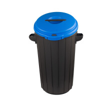 Waste Bin with Lid, 35L, Blue - Eco Solution