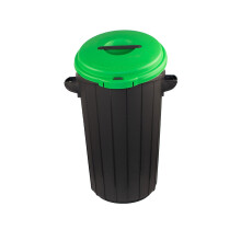 Waste Bin with Lid, 35L, Green