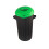 Waste Bin with Lid, 35L, Green 1