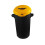 Yellow Waste Bin with Lid, 35L Capacity 1