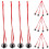 2Sets Silver Christmas Bells Decorative DIY Hanging Ornaments for Tree 1