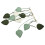 4Pcs Bohemian Macrame Wall Hangings Leaf Tapestry Light Green Decor 1