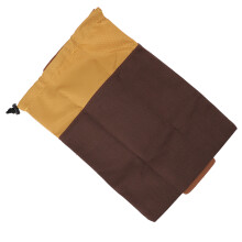 Sac à poussière en cuir canvas pour la récolte, 21x31cm, portable, marron