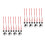 2Sets Silver Christmas Bells Decorative DIY Hanging Ornaments for Tree 2